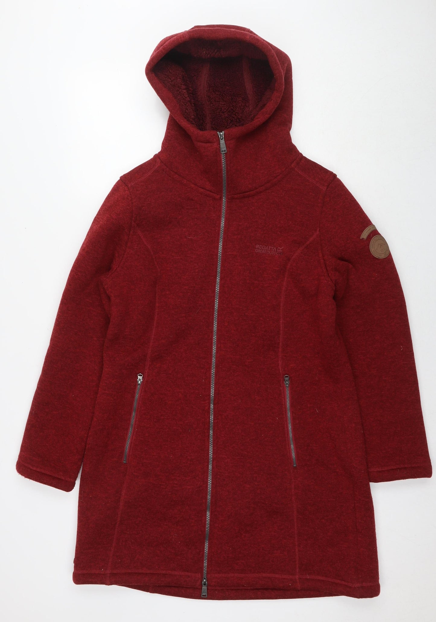 Regatta Womens Red Overcoat Coat Size 14 Zip