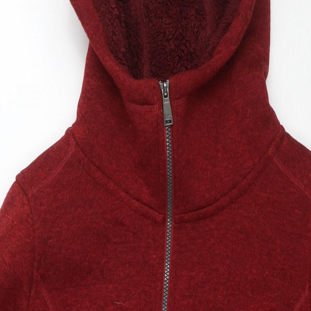 Regatta Womens Red Overcoat Coat Size 14 Zip