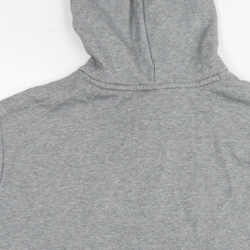 PUMA Mens Grey Cotton Pullover Hoodie Size 2XL - Logo