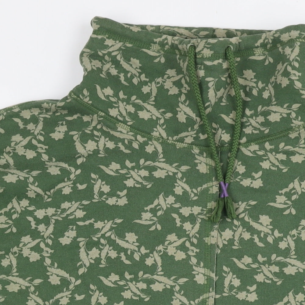 White Stuff Womens Green Polyester Pullover Sweatshirt Size 16 Pullover