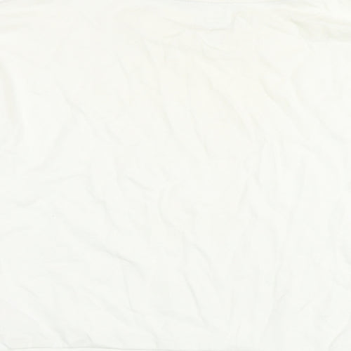 Jack Wills Womens White Cotton Pullover Hoodie Size 10 Pullover - Logo