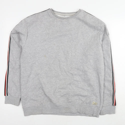 Blend Womens Grey Cotton Pullover Hoodie Size L Pullover