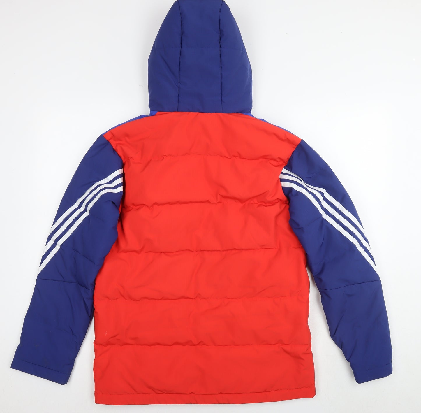 adidas Boys Red Colourblock Jacket Size 13-14 Years Zip - Age 13-16 Years