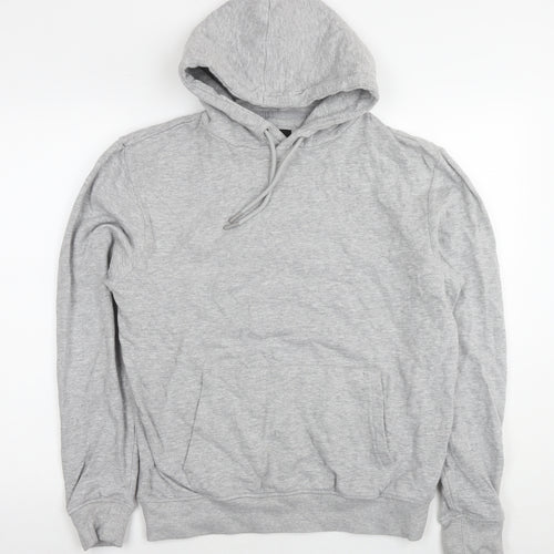 Threadbare Womens Grey Cotton Pullover Hoodie Size M Pullover