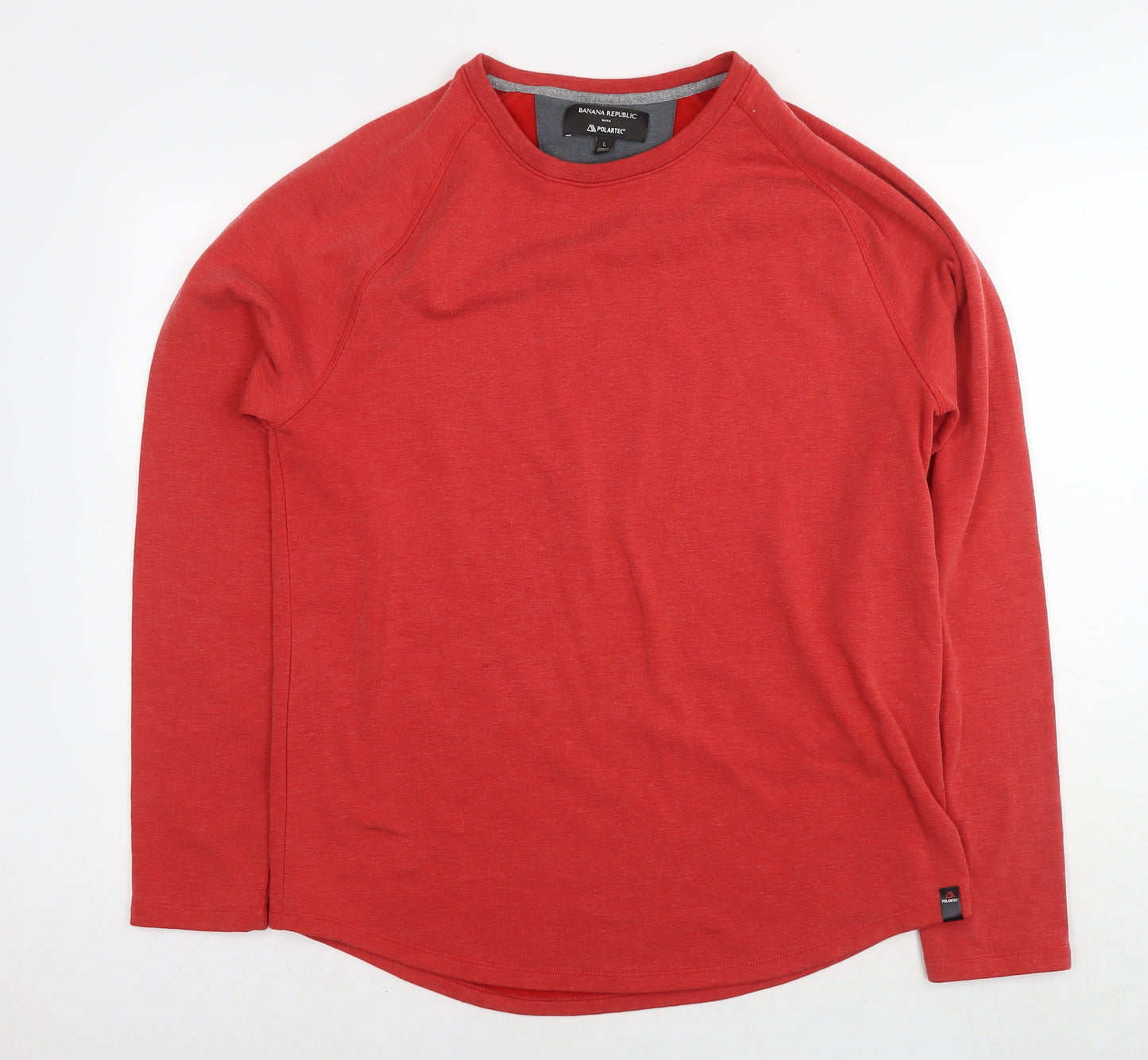 Banana Republic Womens Red Cotton Pullover Sweatshirt Size L Pullover