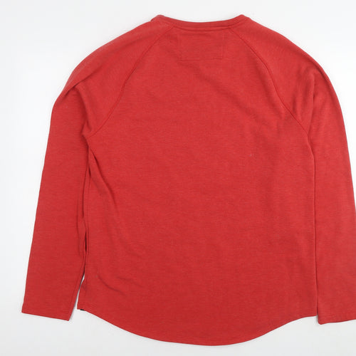 Banana Republic Womens Red Cotton Pullover Sweatshirt Size L Pullover