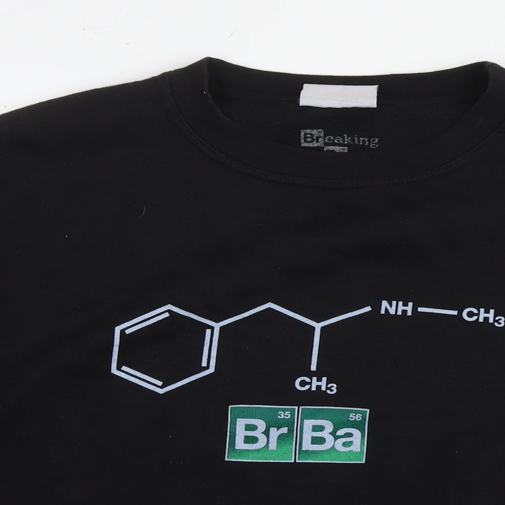Breaking Bad Mens Black Cotton Pullover Hoodie Size L - Chemistry Logo