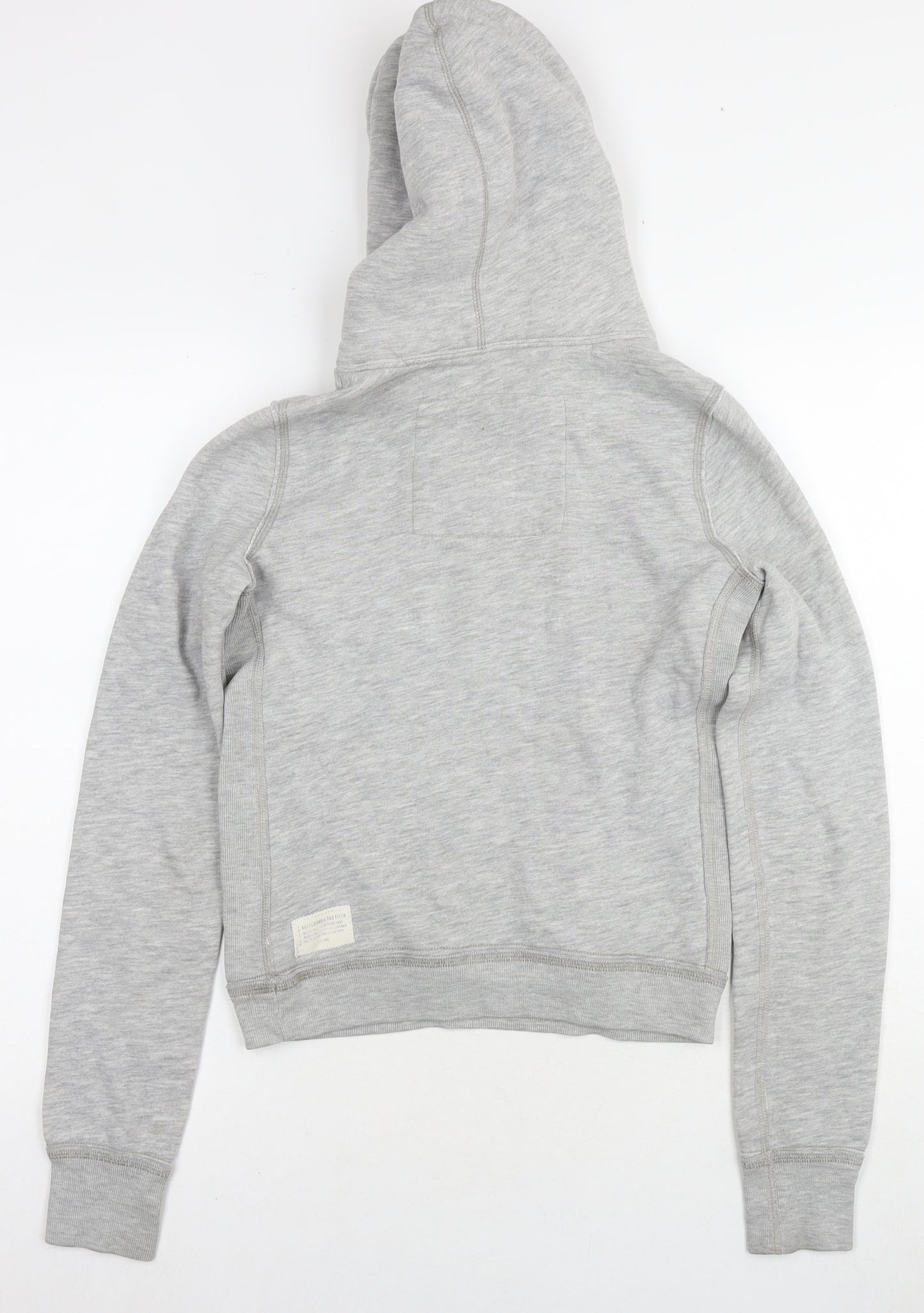 Abercrombie & Fitch Womens Grey Cotton Pullover Hoodie Size S Pullover - Logo