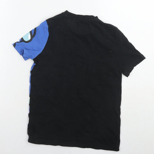 Among Us Boys Black Colourblock Cotton Basic T-Shirt Size 8-9 Years Round Neck Pullover - Impostor