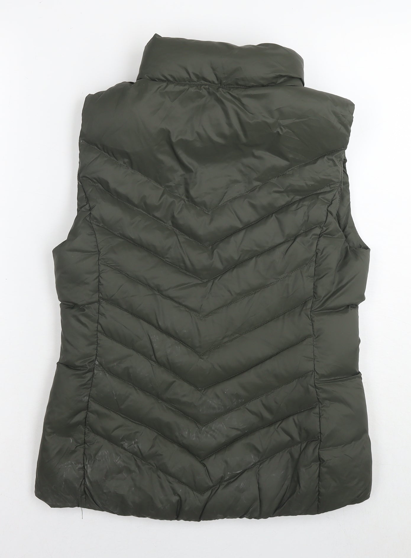 MUSTO Womens Green Gilet Waistcoat Size 10 Zip