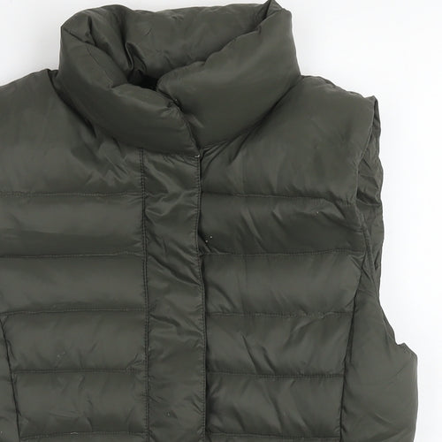 MUSTO Womens Green Gilet Waistcoat Size 10 Zip