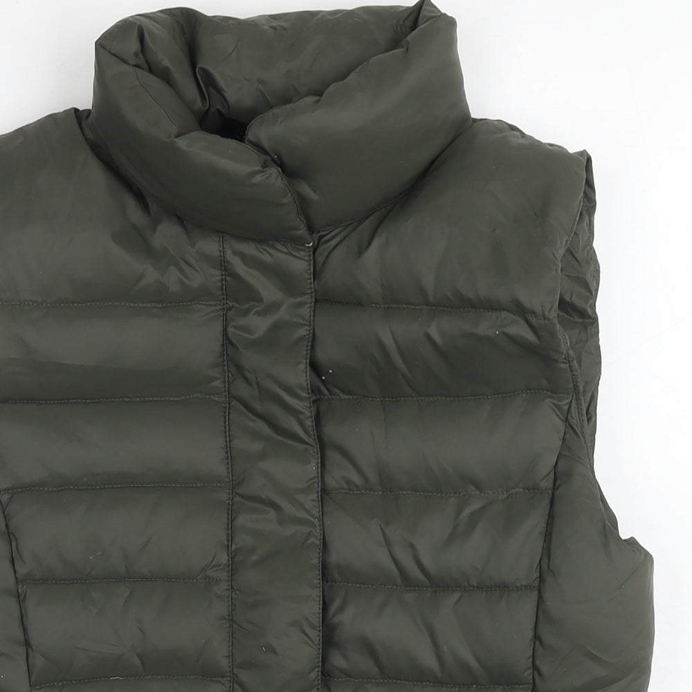 MUSTO Womens Green Gilet Waistcoat Size 10 Zip