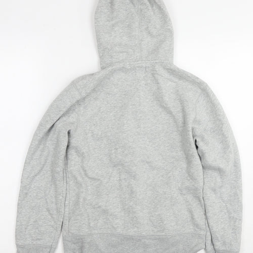 Gap Boys Grey Cotton Full Zip Hoodie Size 10 Years Zip - Logo