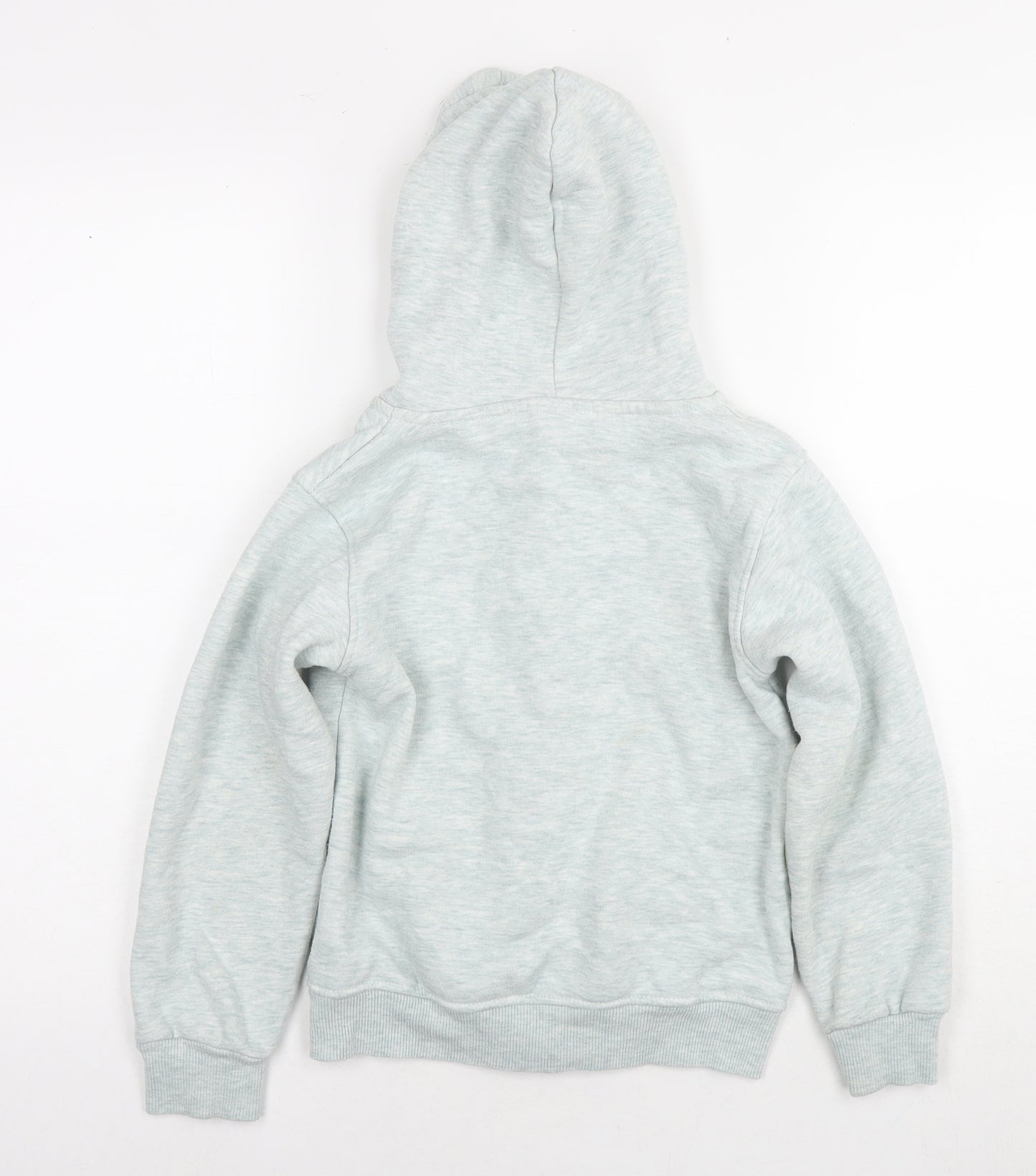 Superdry Girls Grey Cotton Full Zip Hoodie Size 9-10 Years Zip - Age 9-11 Years