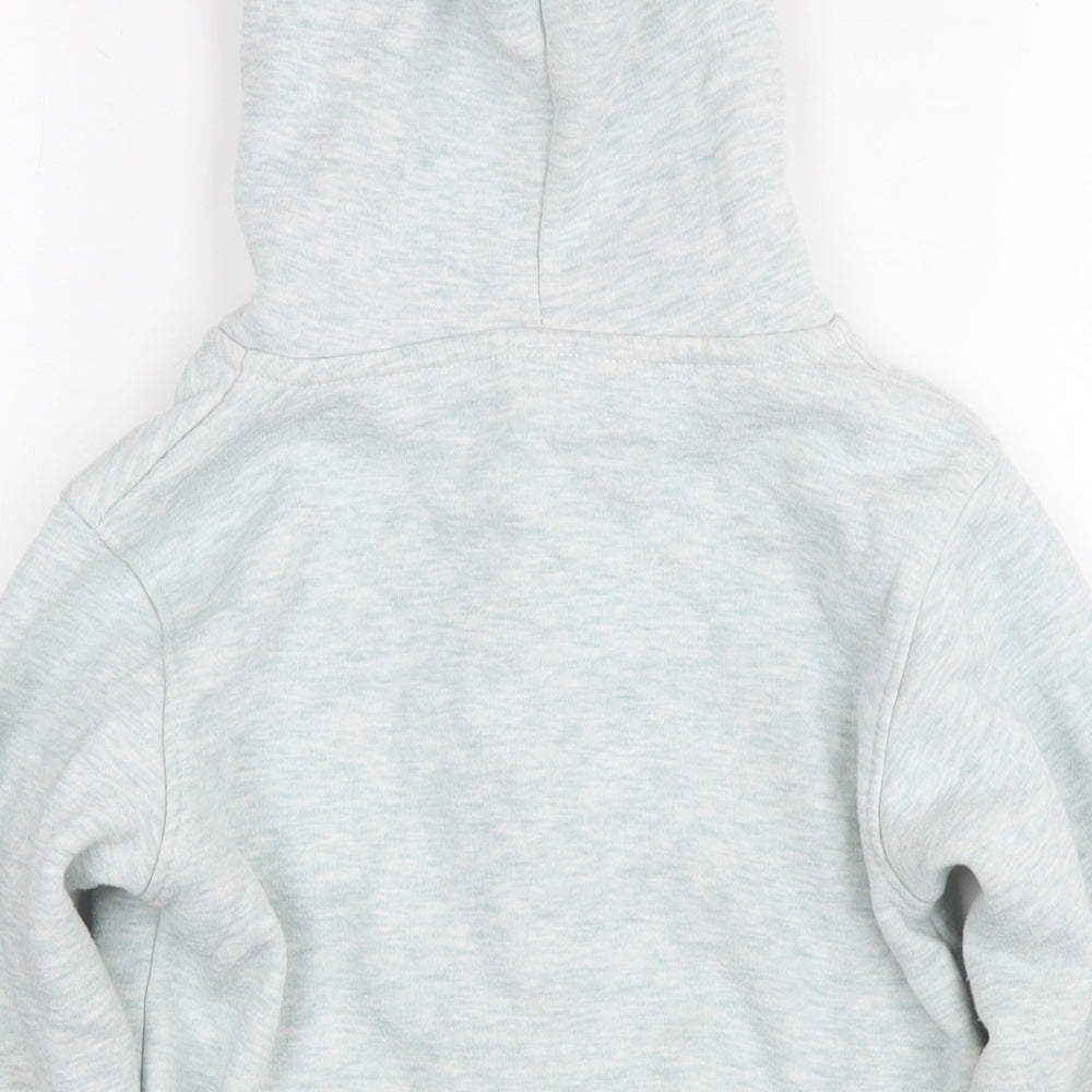 Superdry Girls Grey Cotton Full Zip Hoodie Size 9-10 Years Zip - Age 9-11 Years