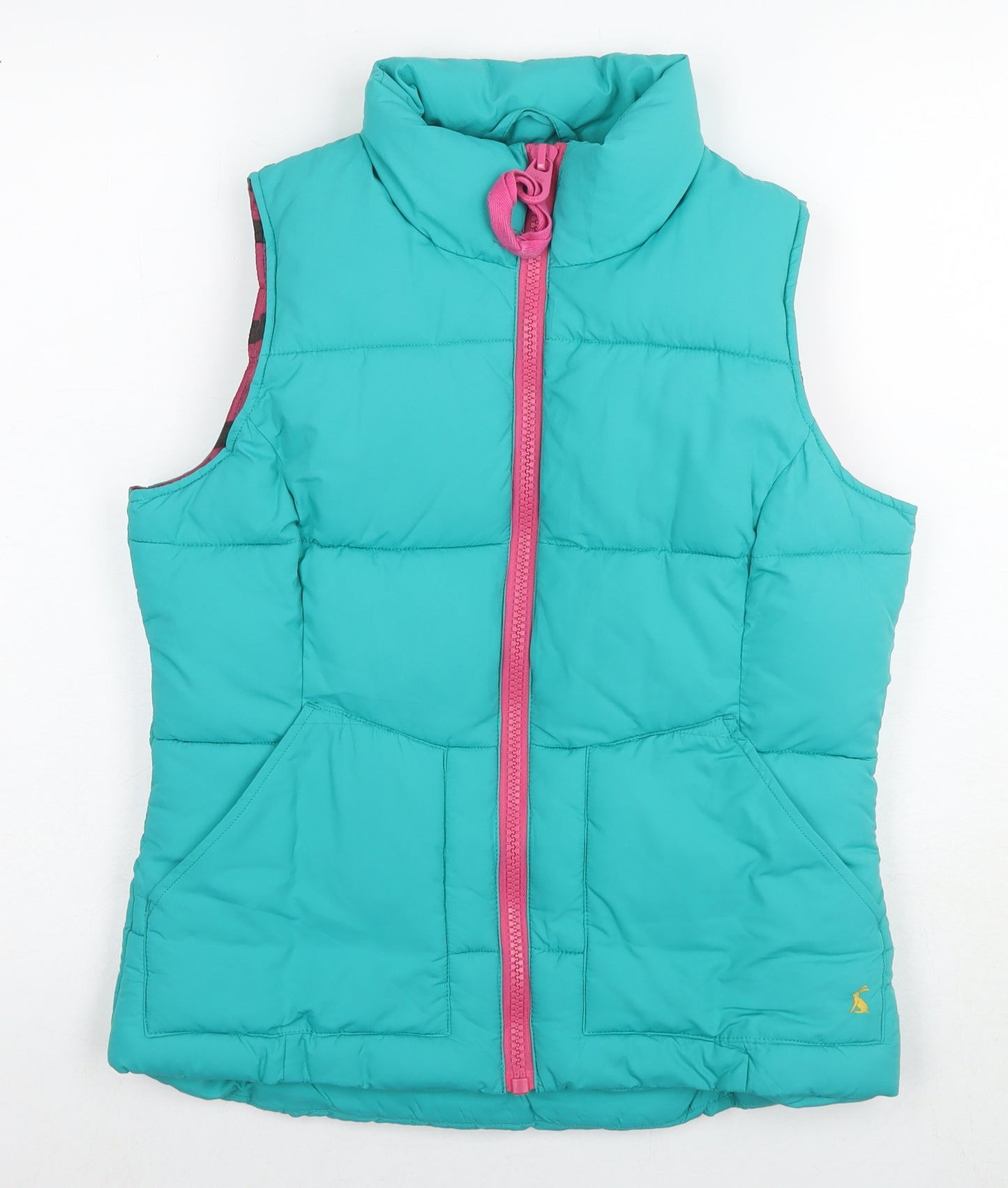 Joules Womens Blue Gilet Waistcoat Size 10 Zip