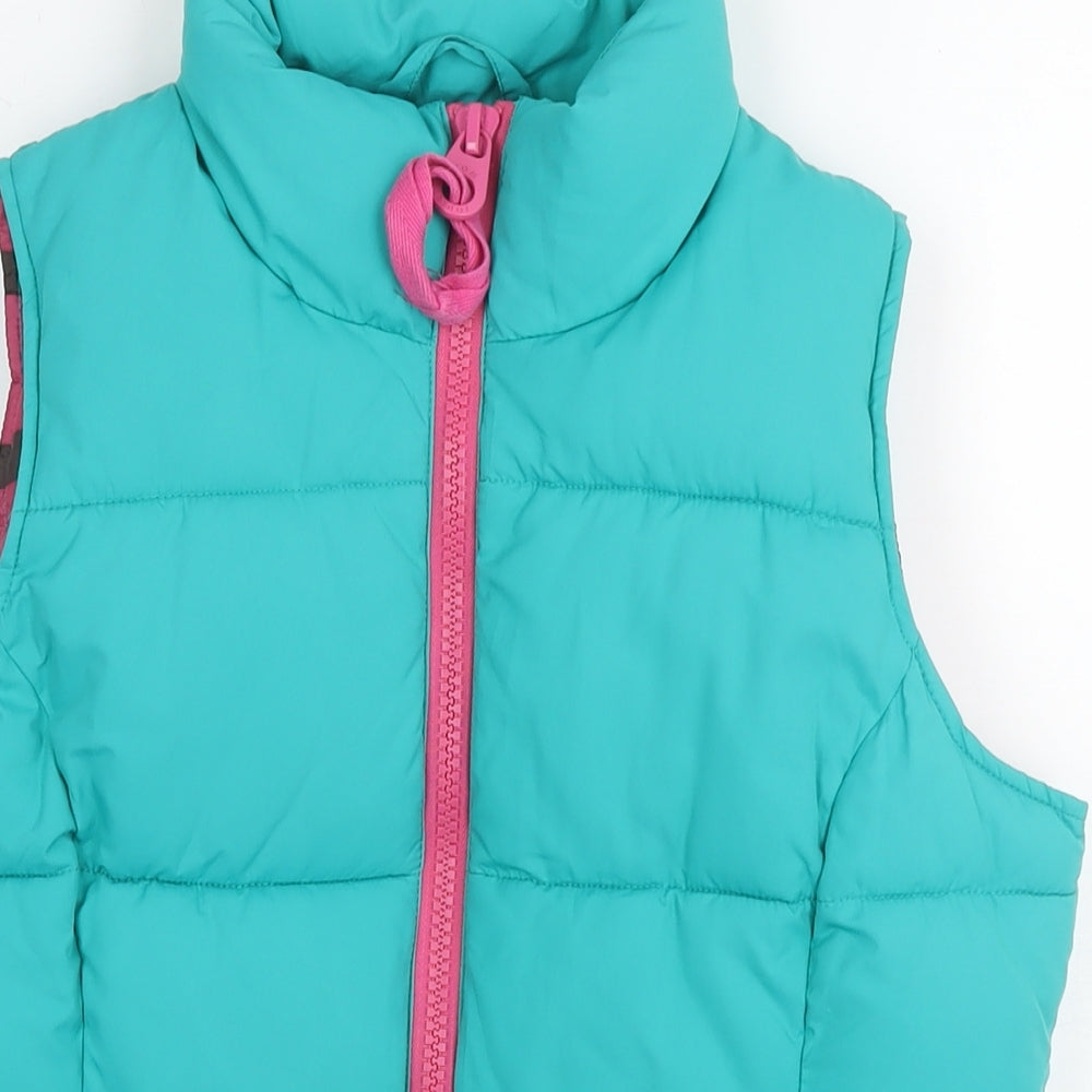 Joules Womens Blue Gilet Waistcoat Size 10 Zip