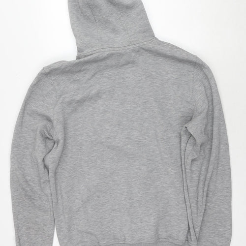 New Era Mens Grey Cotton Pullover Hoodie Size L - MLB