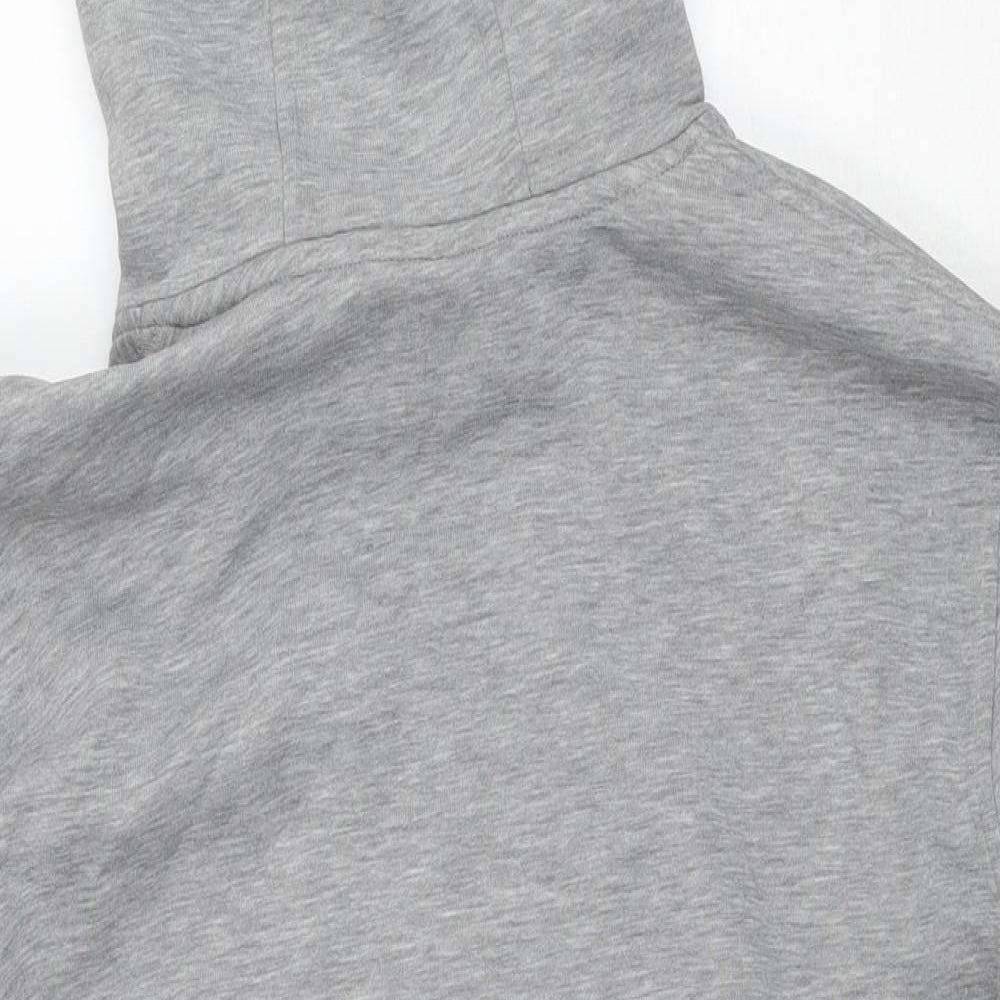 New Era Mens Grey Cotton Pullover Hoodie Size L - MLB