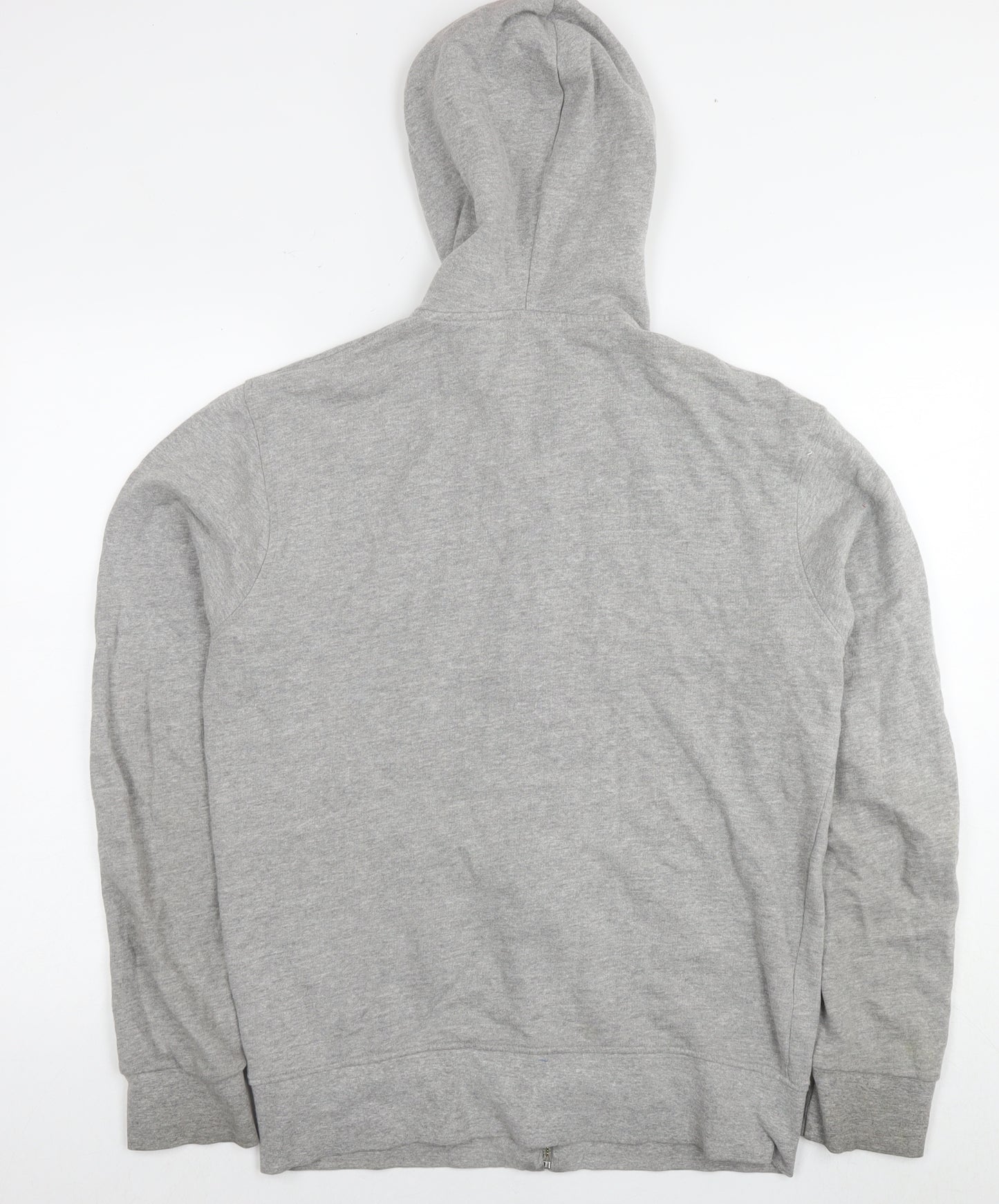 Element Mens Grey Cotton Full Zip Hoodie Size M - Logo