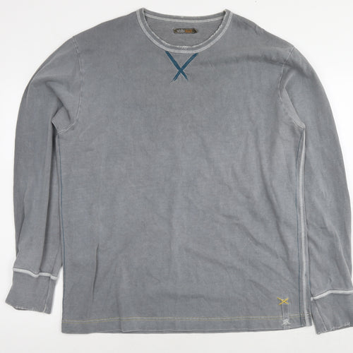 White Stuff Mens Grey Cotton Pullover Sweatshirt Size L