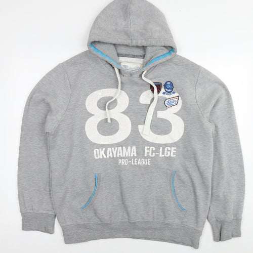 Authentic Appeal Mens Grey Cotton Pullover Hoodie Size XL - Pro-League