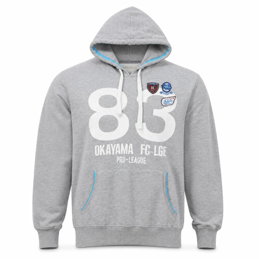 Authentic Appeal Mens Grey Cotton Pullover Hoodie Size XL - Pro-League
