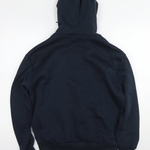 Lee Cooper Mens Blue Polyester Full Zip Hoodie Size M