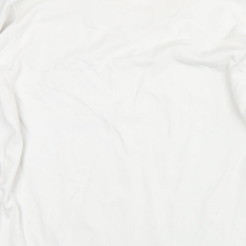Uniqlo Mens White Acrylic Pullover Sweatshirt Size M