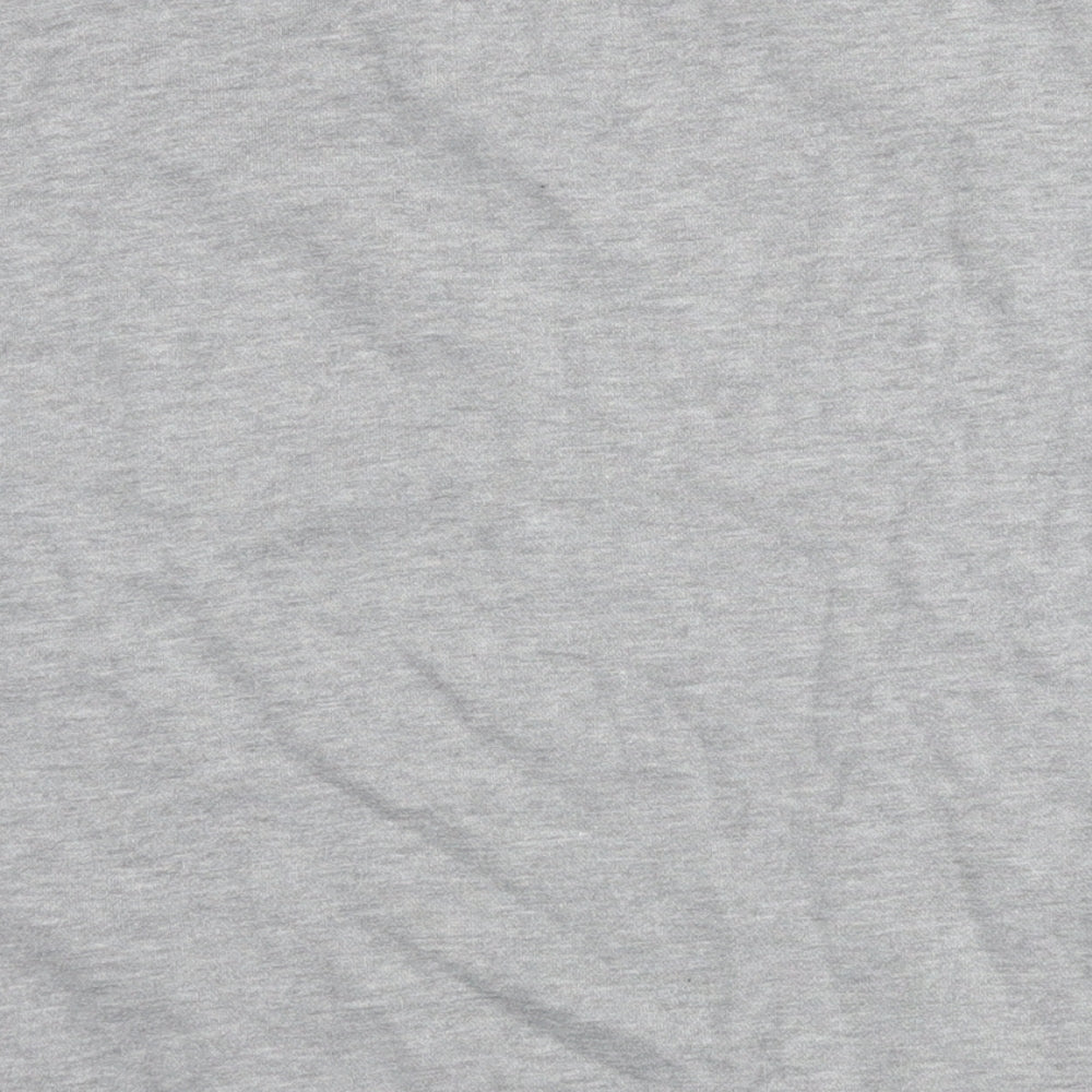 Pull&Bear Womens Grey Cotton Pullover Hoodie Size L Pullover - Teenage Disaster