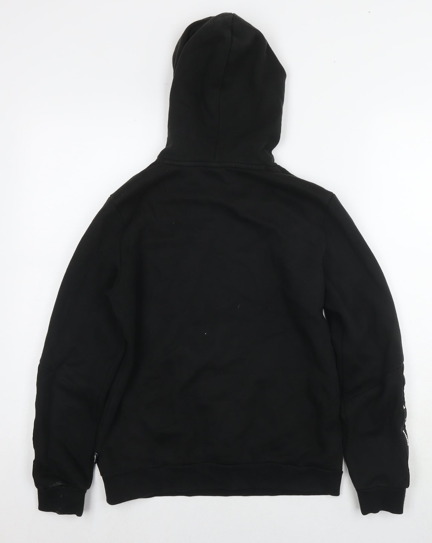 PUMA Boys Black Cotton Pullover Hoodie Size 13-14 Years Pullover - Logo