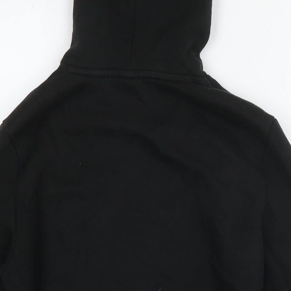 PUMA Boys Black Cotton Pullover Hoodie Size 13-14 Years Pullover - Logo