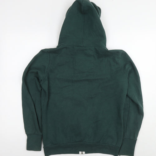 Superdry Womens Green Cotton Full Zip Hoodie Size L Zip