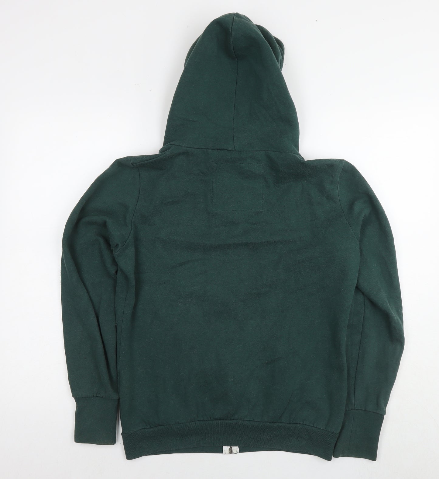 Superdry Womens Green Cotton Full Zip Hoodie Size L Zip