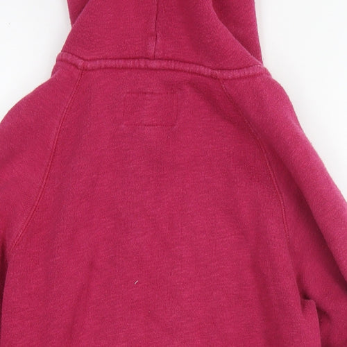 Jack Wills Womens Purple Cotton Full Zip Hoodie Size 8 Zip