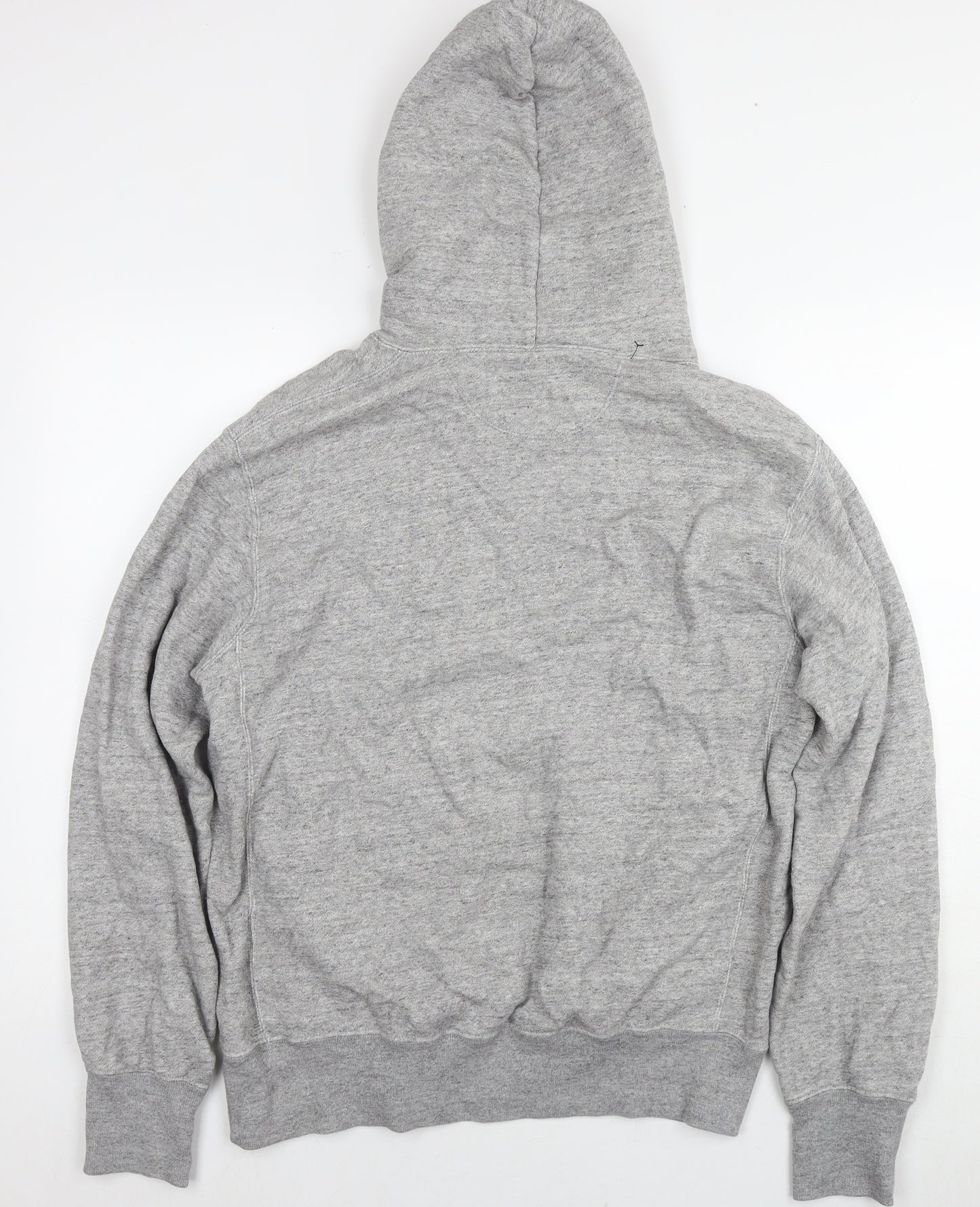 Uniqlo Mens Grey Cotton Pullover Hoodie Size M
