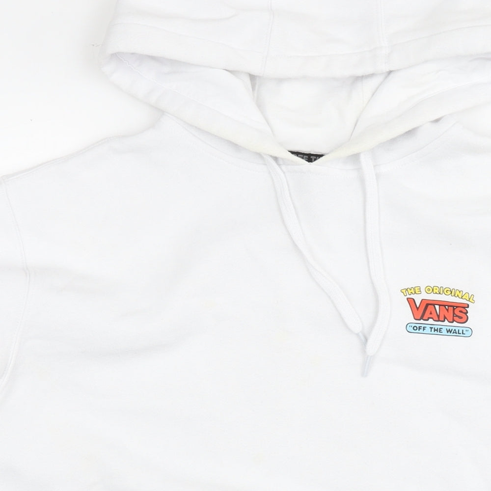 The Simpsons Mens White Polyester Pullover Hoodie Size L - Vans Logo
