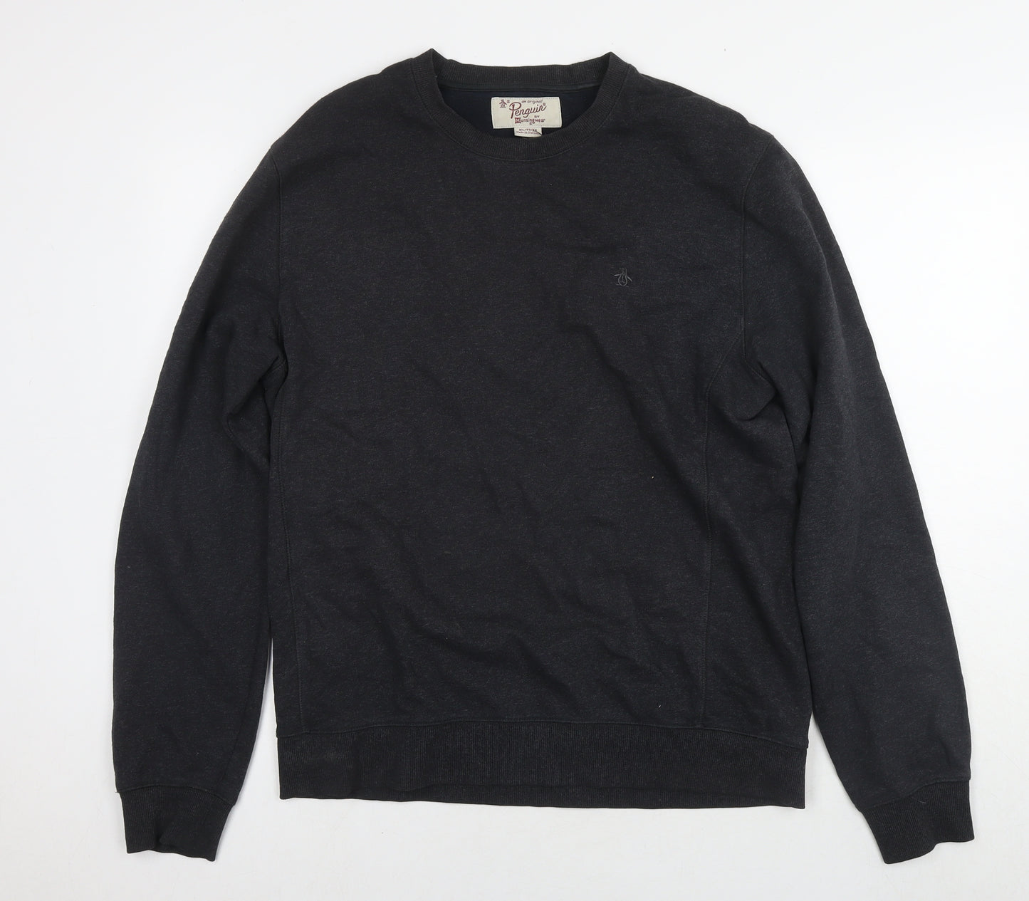 Original Penguin Mens Grey Cotton Pullover Sweatshirt Size XL