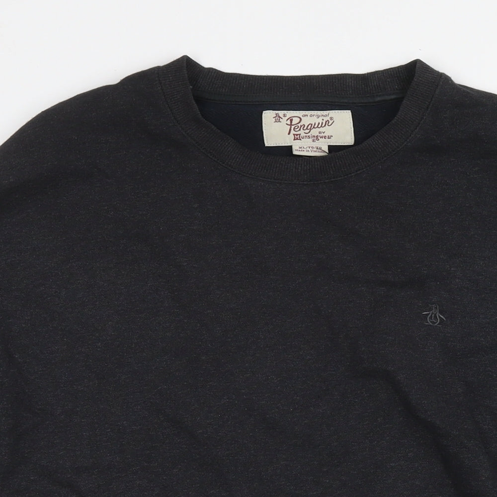 Original Penguin Mens Grey Cotton Pullover Sweatshirt Size XL
