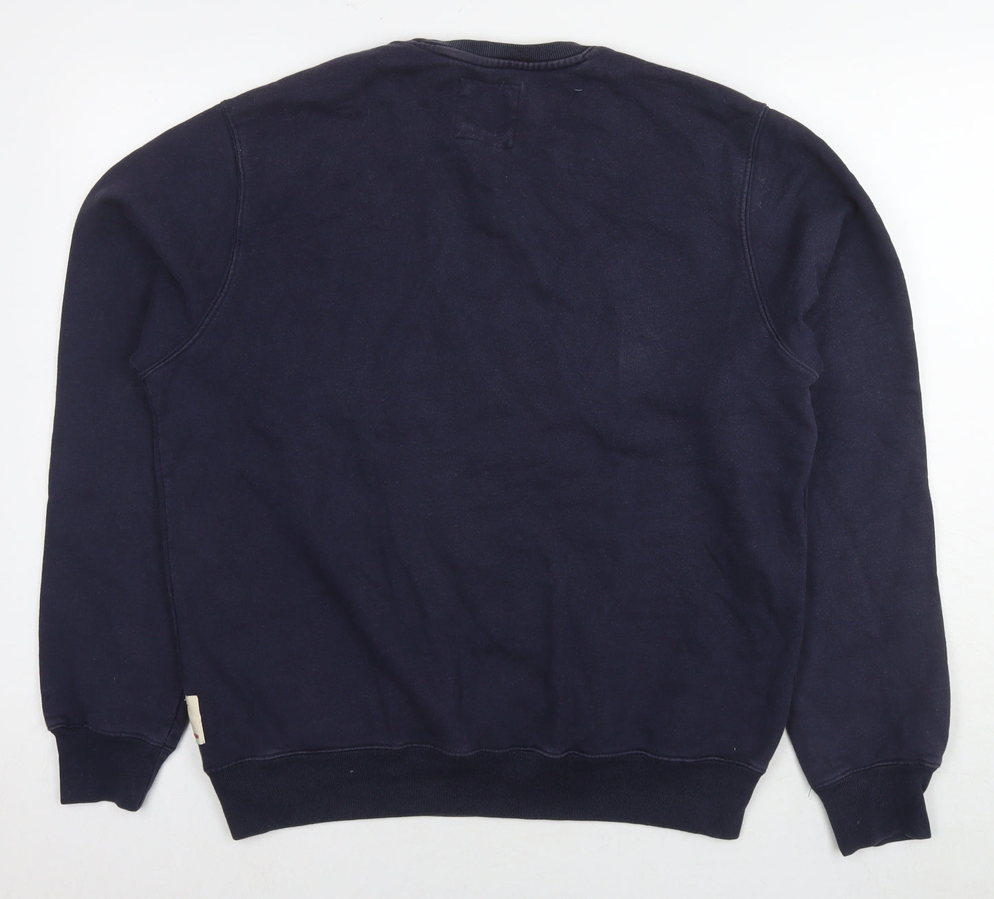 Saint Jude Mens Blue Cotton Pullover Sweatshirt Size XL