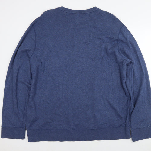 Polo Ralph Lauren Mens Blue Cotton Pullover Sweatshirt Size 2XL