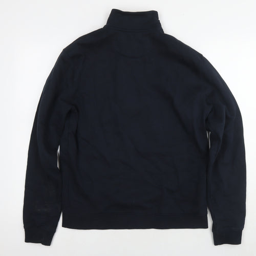 Farah Mens Blue Cotton Pullover Sweatshirt Size M