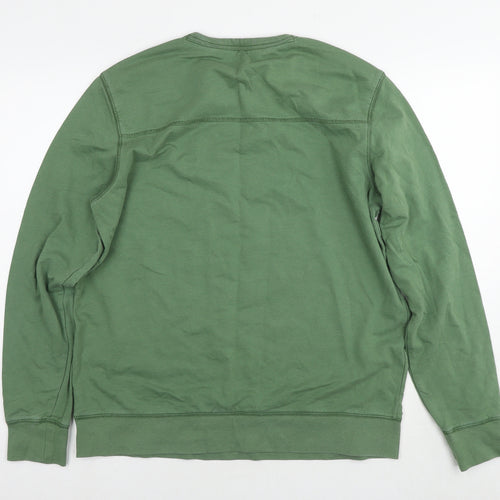 Fat Face Womens Green Cotton Pullover Sweatshirt Size L Pullover
