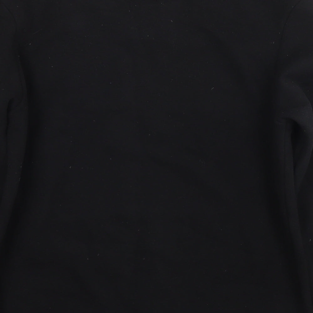 Converse Boys Black Cotton Pullover Sweatshirt Size 10-11 Years Pullover - Age 10-12 Years Logo