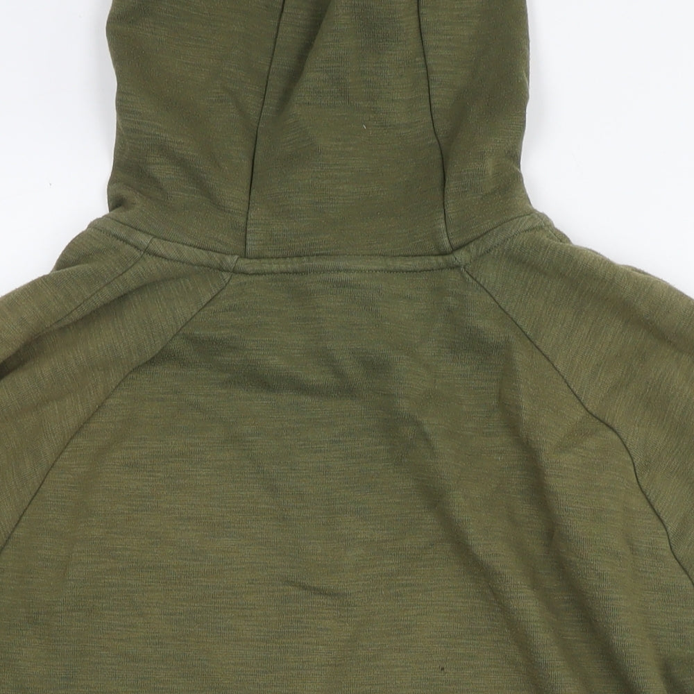 Nike Mens Green Cotton Pullover Hoodie Size XL