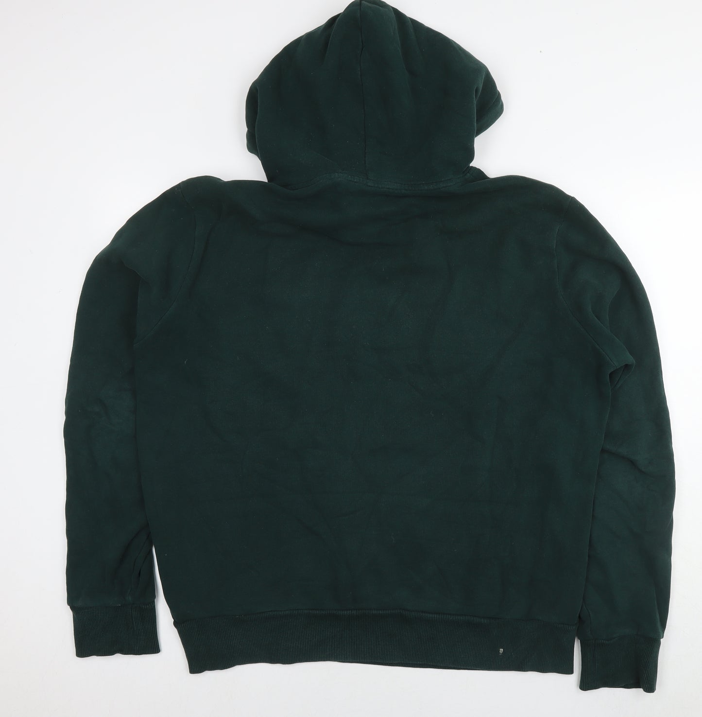 Superdry Womens Green Cotton Pullover Hoodie Size 2XL Pullover - Logo