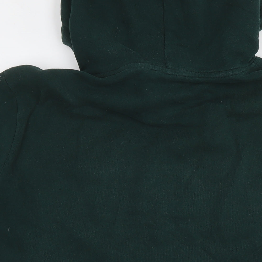 Superdry Womens Green Cotton Pullover Hoodie Size 2XL Pullover - Logo