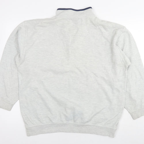 Mannermode Mens Grey Cotton Pullover Sweatshirt Size 2XL