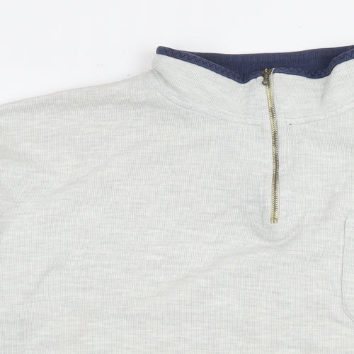 Mannermode Mens Grey Cotton Pullover Sweatshirt Size 2XL
