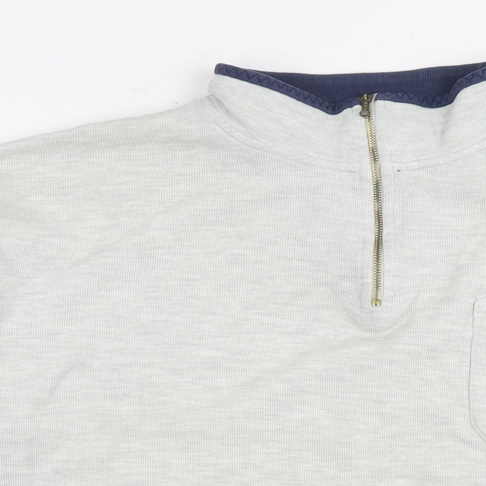 Mannermode Mens Grey Cotton Pullover Sweatshirt Size 2XL